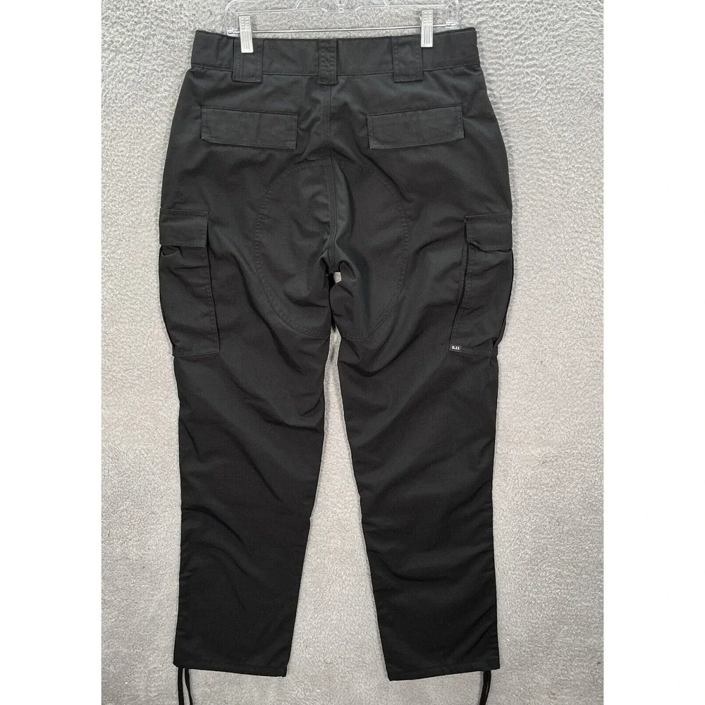 511 Tactical Pants Mens Large Long Black Ripstop Relaxed Fit TDU Cargo Workwear‎